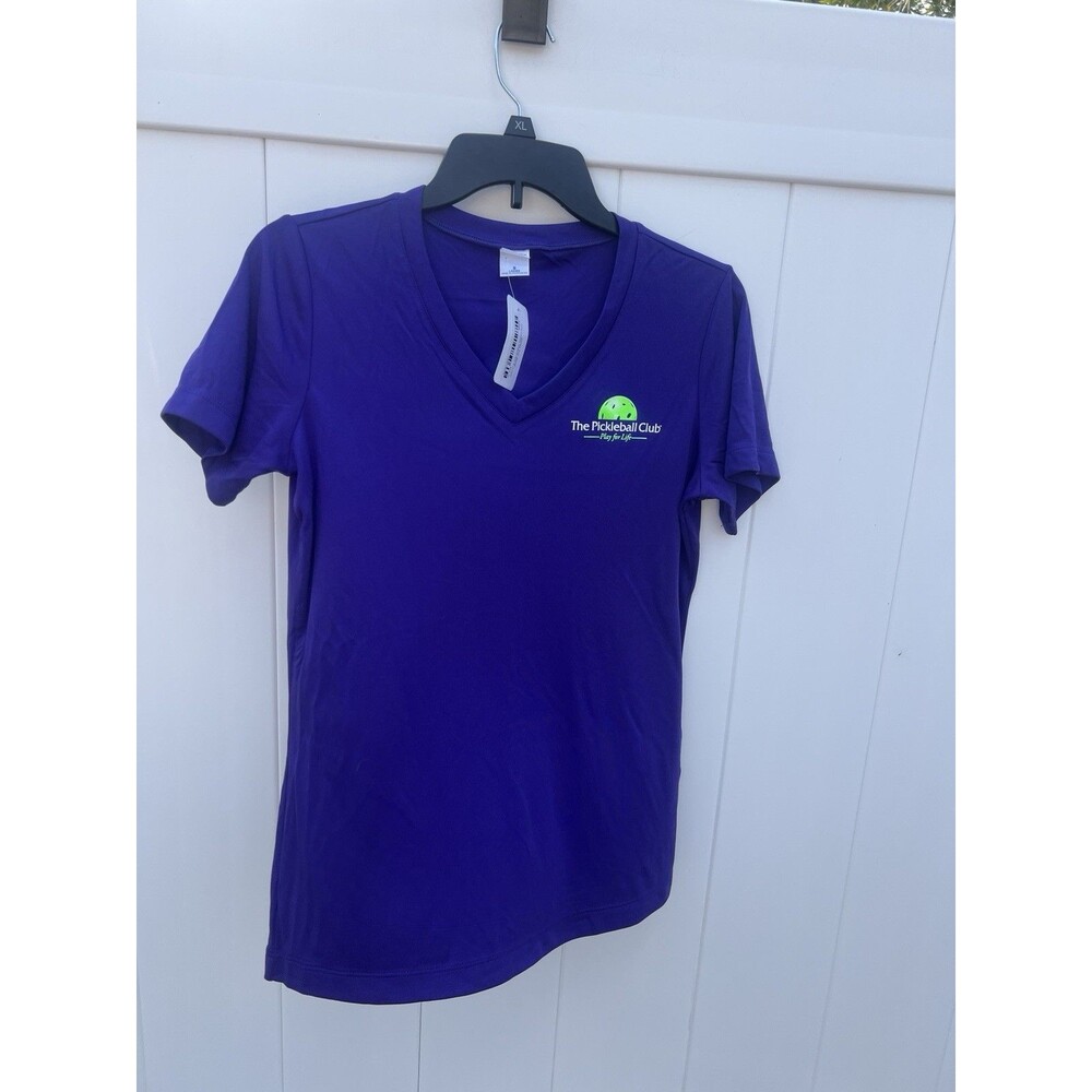 The Pickleball Club Ladies Athletic T-Shirt Purple Sz Small New With Tags